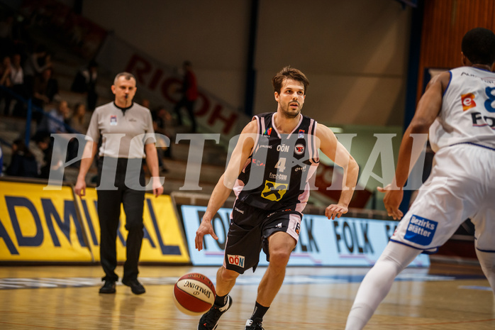 Basketball, Admiral Basketball Superliga 2019/20, Platzierungsrunde 5. Runde, Oberwart Gunners, Flyers Wels, Thomas Csebits (4)