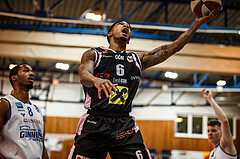 Basketball, Admiral Basketball Superliga 2019/20, Platzierungsrunde 5. Runde, Oberwart Gunners, Flyers Wels, Derek Jackson Jr. (6)