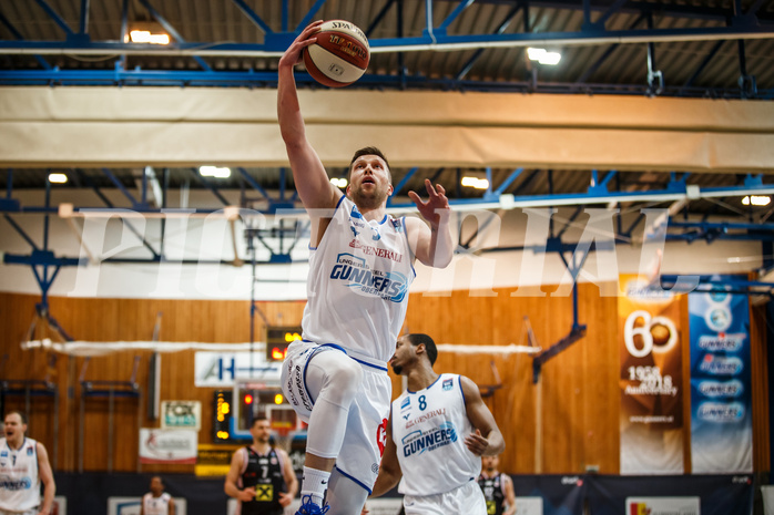 Basketball, Admiral Basketball Superliga 2019/20, Platzierungsrunde 5. Runde, Oberwart Gunners, Flyers Wels, Andrius Mikutis (5)