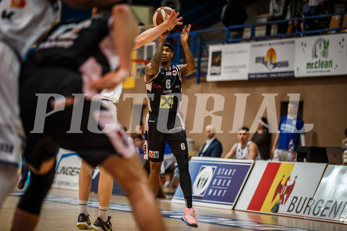 Basketball, Admiral Basketball Superliga 2019/20, Platzierungsrunde 5. Runde, Oberwart Gunners, Flyers Wels, Derek Jackson Jr. (6)