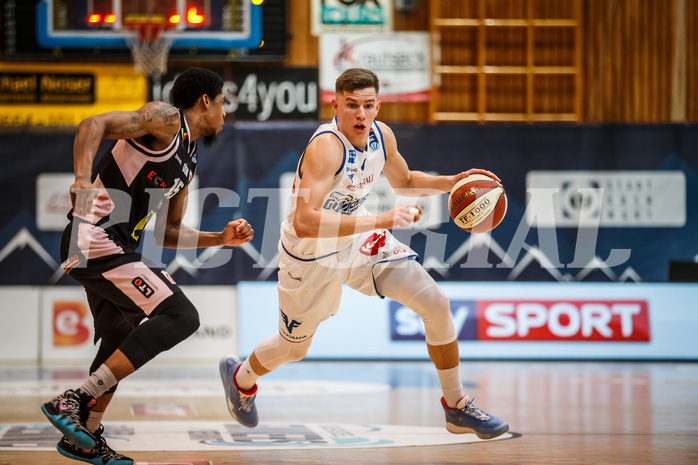 Basketball, Admiral Basketball Superliga 2019/20, Platzierungsrunde 5. Runde, Oberwart Gunners, Flyers Wels, Edi Patekar (9)