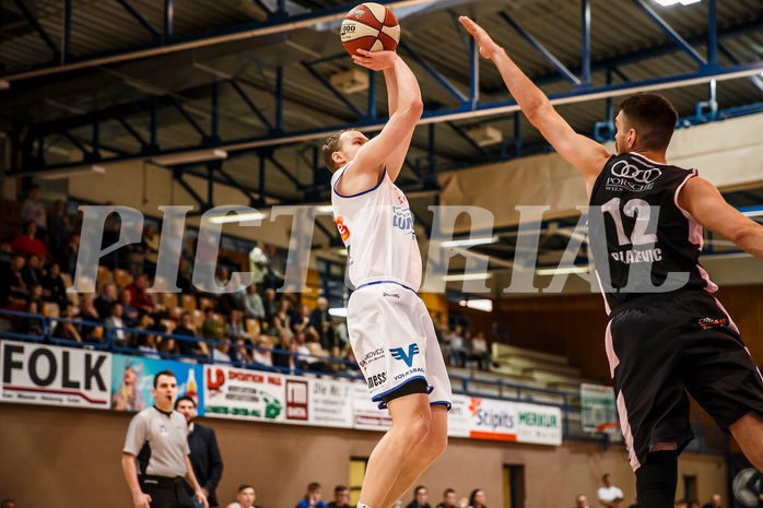 Basketball, Admiral Basketball Superliga 2019/20, Platzierungsrunde 5.Runde, Oberwart Gunners, Flyers Wels, Sebastian Käferle (7)