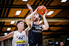 Basketball, Basketball Zweite Liga 2022/23, Grunddurchgang 1.Runde, Mattersburg Rocks, Basket Flames, Evan Frank (50)