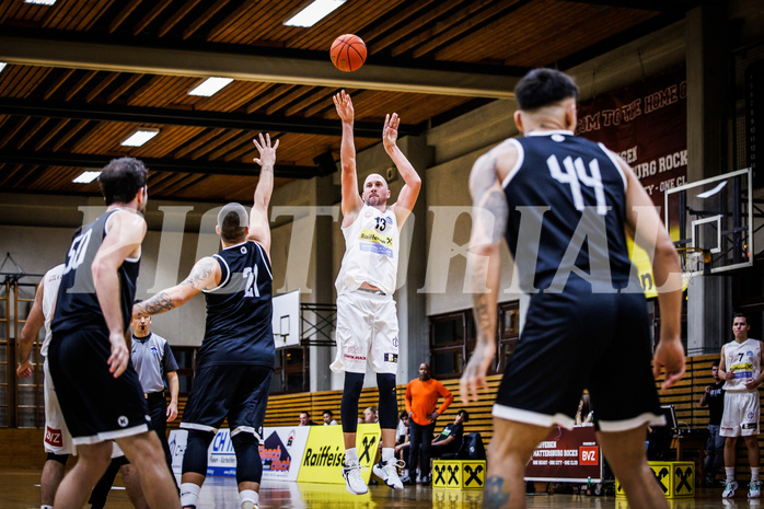 Basketball, Basketball Zweite Liga 2022/23, Grunddurchgang 1.Runde, Mattersburg Rocks, Basket Flames, Corey Hallett (13)