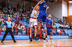 Basketball, Win2Day Superliga 2022/23, 6. Qualifikationsrunde, Traiskirchen Lions, BBC Nord Dragonz, Lukas Hahn (9)