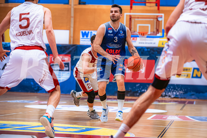 Basketball, Win2Day Superliga 2022/23, 6. Qualifikationsrunde, Traiskirchen Lions, BBC Nord Dragonz, Petar Cosic (3)