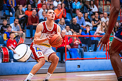 Basketball, Win2Day Superliga 2022/23, 6. Qualifikationsrunde, Traiskirchen Lions, BBC Nord Dragonz, Lukas Hahn (9)
