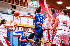Basketball, Win2Day Superliga 2022/23, 6. Qualifikationsrunde, Traiskirchen Lions, BBC Nord Dragonz, Kyran Jordan Mc Clure (13)