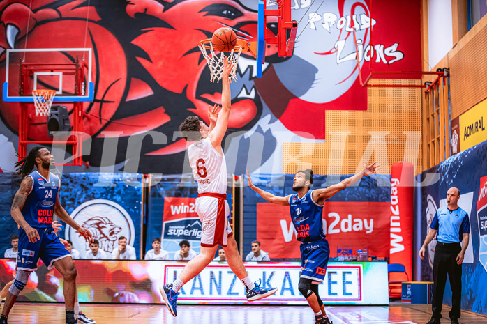 Basketball, Win2Day Superliga 2022/23, 6. Qualifikationsrunde, Traiskirchen Lions, BBC Nord Dragonz, Aleksej Kostic (6)
