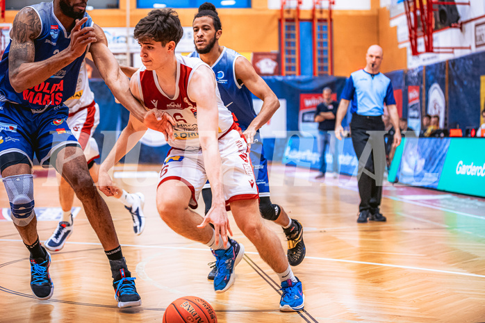 Basketball, Win2Day Superliga 2022/23, 6. Qualifikationsrunde, Traiskirchen Lions, BBC Nord Dragonz, Aleksej Kostic (6)