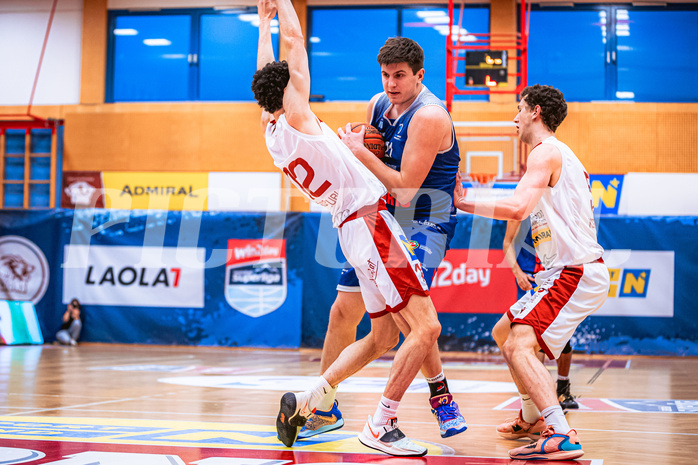 Basketball, Win2Day Superliga 2022/23, 6. Qualifikationsrunde, Traiskirchen Lions, BBC Nord Dragonz, Lukas Knor (21)