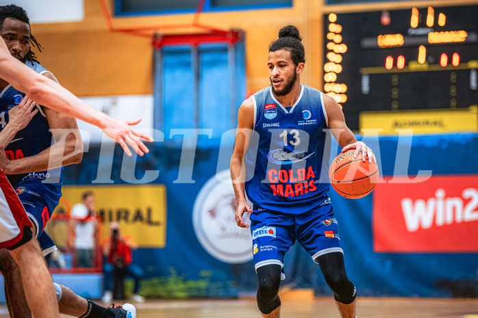 Basketball, Win2Day Superliga 2022/23, 6. Qualifikationsrunde, Traiskirchen Lions, BBC Nord Dragonz, Kyran Jordan Mc Clure (13)