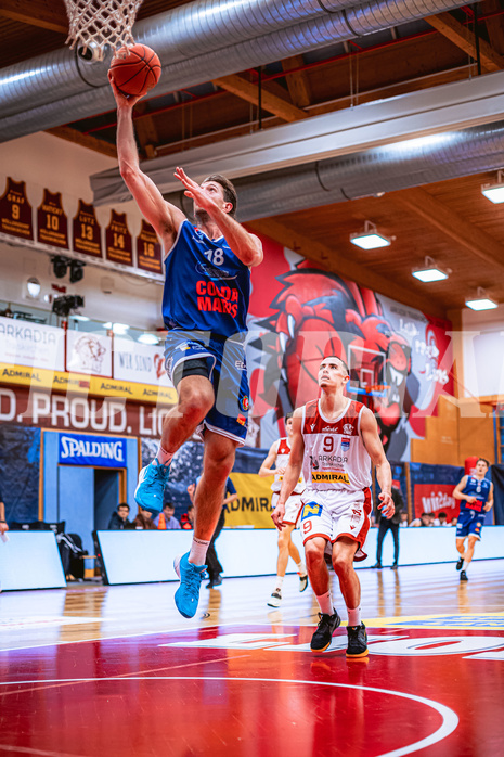 Basketball, Win2Day Superliga 2022/23, 6. Qualifikationsrunde, Traiskirchen Lions, BBC Nord Dragonz, Jordan David Roberts (18)