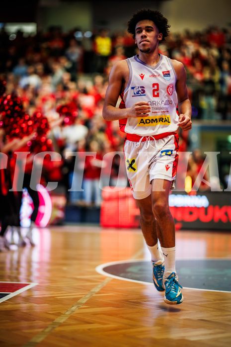Basketball, Basketball Austria CUP 2023/24, Finale, Traiskirchen Lions, Flyers Wels, Obinna Anthony Ndukwe (2)