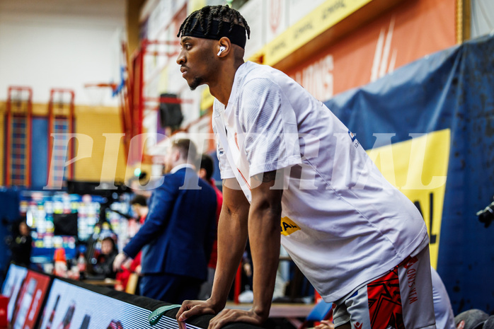 Basketball, Basketball Austria CUP 2023/24, Finale, Traiskirchen Lions, Flyers Wels, Jaquan Lawrence (40)