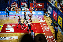 Basketball, Basketball Austria CUP 2023/24, Finale, Traiskirchen Lions, Flyers Wels, Edgars Lasenbergs (25)