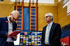 Basketball, Basketball Austria CUP 2023/24, Finale, Traiskirchen Lions, Flyers Wels, Sebastian Waser (Head Coach)
