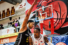 Basketball, Basketball Austria CUP 2023/24, Finale, Traiskirchen Lions, Flyers Wels, Christopher Ferguson (20), Davon Clare (5)
