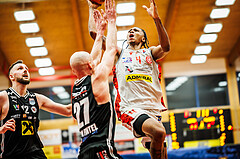 Basketball, Basketball Austria CUP 2023/24, Finale, Traiskirchen Lions, Flyers Wels, Demarcus Demonia (4)