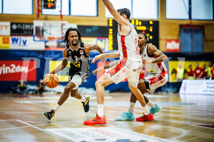 Basketball, Basketball Austria CUP 2023/24, Finale, Traiskirchen Lions, Flyers Wels, Terell Allen (2)