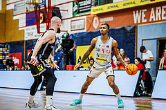 Basketball, Basketball Austria CUP 2023/24, Finale, Traiskirchen Lions, Flyers Wels, Demarcus Demonia (4)