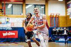Basketball, Basketball Austria CUP 2023/24, Finale, Traiskirchen Lions, Flyers Wels, Edgars Lasenbergs (25)