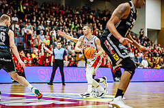 Basketball, Basketball Austria CUP 2023/24, Finale, Traiskirchen Lions, Flyers Wels, Edgars Lasenbergs (25)