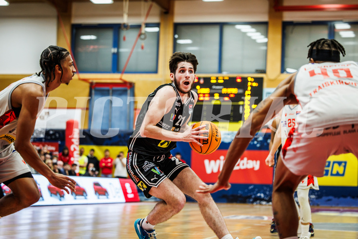 Basketball, Basketball Austria CUP 2023/24, Finale, Traiskirchen Lions, Flyers Wels, Elvir Jakupovic (21)