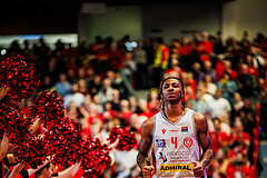 Basketball, Basketball Austria CUP 2023/24, Finale, Traiskirchen Lions, Flyers Wels, Demarcus Demonia (4)