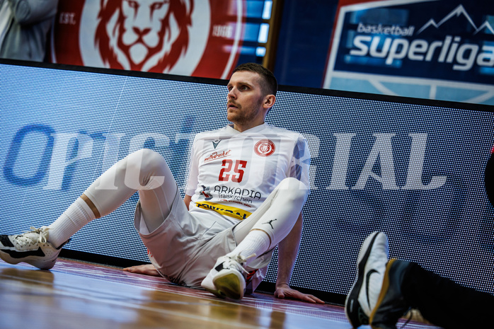 Basketball, Basketball Austria CUP 2023/24, Finale, Traiskirchen Lions, Flyers Wels, Edgars Lasenbergs (25)
