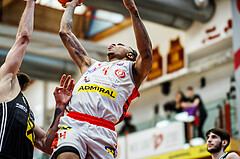 Basketball, Basketball Austria CUP 2023/24, Finale, Traiskirchen Lions, Flyers Wels, Demarcus Demonia (4)