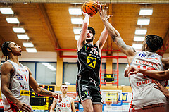 Basketball, Basketball Austria CUP 2023/24, Finale, Traiskirchen Lions, Flyers Wels, Elvir Jakupovic (21)