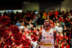 Basketball, Basketball Austria CUP 2023/24, Finale, Traiskirchen Lions, Flyers Wels, Demarcus Demonia (4)