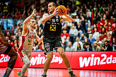 Basketball, Basketball Austria CUP 2023/24, Finale, Traiskirchen Lions, Flyers Wels, Edgars Lasenbergs (25), Renato Poljak (16)