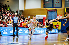 Basketball, Basketball Austria CUP 2023/24, Finale, Traiskirchen Lions, Flyers Wels, Edgars Lasenbergs (25)