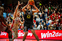 Basketball, Basketball Austria CUP 2023/24, Finale, Traiskirchen Lions, Flyers Wels, Edgars Lasenbergs (25), Renato Poljak (16)