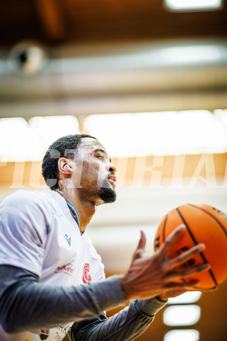 Basketball, Basketball Austria CUP 2023/24, Finale, Traiskirchen Lions, Flyers Wels, Manuel Patterson Jr (1)