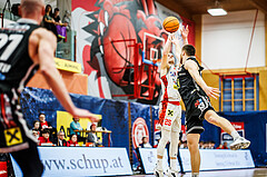 Basketball, Basketball Austria CUP 2023/24, Finale, Traiskirchen Lions, Flyers Wels, Edgars Lasenbergs (25)