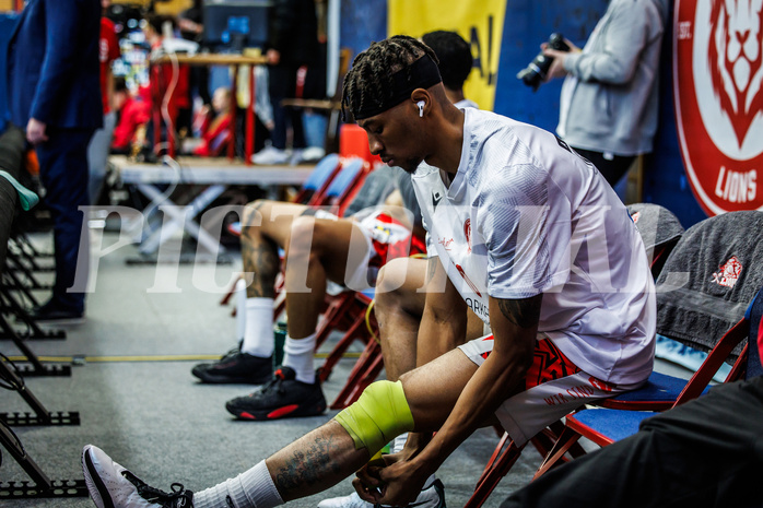 Basketball, Basketball Austria CUP 2023/24, Finale, Traiskirchen Lions, Flyers Wels, Jaquan Lawrence (40)
