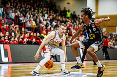 Basketball, Basketball Austria CUP 2023/24, Finale, Traiskirchen Lions, Flyers Wels, Edgars Lasenbergs (25)