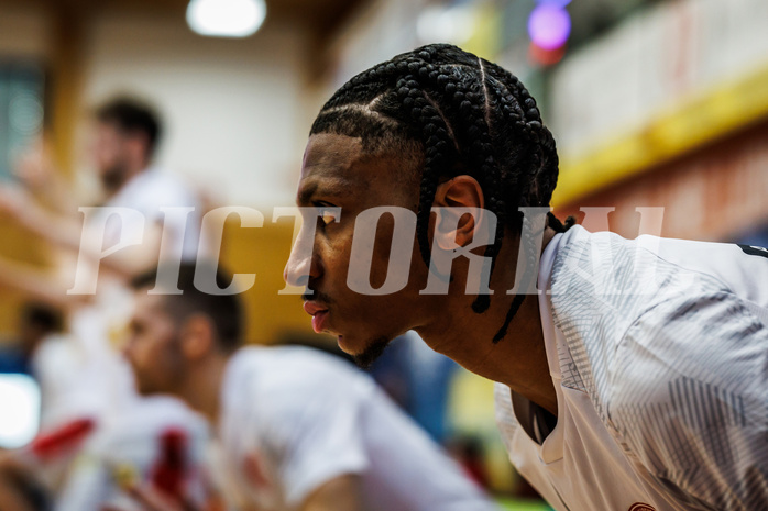 Basketball, Basketball Austria CUP 2023/24, Finale, Traiskirchen Lions, Flyers Wels, Demarcus Demonia (4)