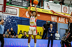 Basketball, Basketball Austria CUP 2023/24, Finale, Traiskirchen Lions, Flyers Wels, Obinna Anthony Ndukwe (2)