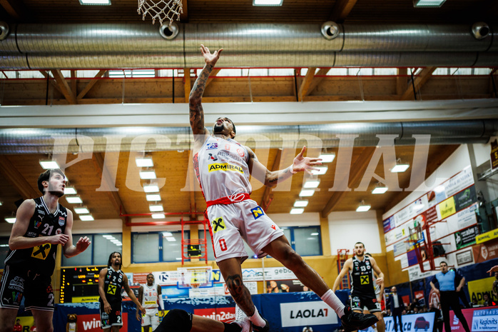 Basketball, Basketball Austria CUP 2023/24, Finale, Traiskirchen Lions, Flyers Wels, Manuel Patterson Jr (0)