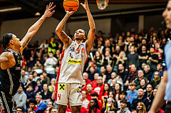 Basketball, Basketball Austria CUP 2023/24, Finale, Traiskirchen Lions, Flyers Wels, Demarcus Demonia (4)