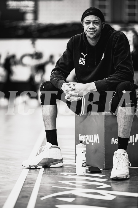 Basketball, Basketball Austria CUP 2023/24, Finale, Traiskirchen Lions, Flyers Wels, Christopher Ferguson (20)