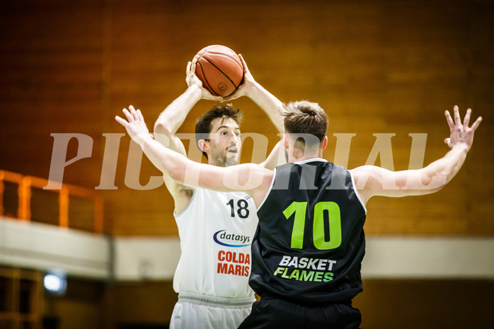 Basketball, Basketball Zweite Liga, Grunddurchgang 13.Runde, BBC Nord Dragonz, Basket Flames, Jordan David Roberts (18)