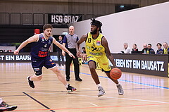 10.04.2023, Graz, Raiffeisen Sportpark Graz, Basketball Superliga 2022/23, 9. Qualifikationsrunde, UBSC Raiffeisen Graz vs. COLDAMARIS BBC Nord Dragonz