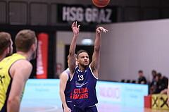 10.04.2023, Graz, Raiffeisen Sportpark Graz, Basketball Superliga 2022/23, 9. Qualifikationsrunde, UBSC Raiffeisen Graz vs. COLDAMARIS BBC Nord Dragonz