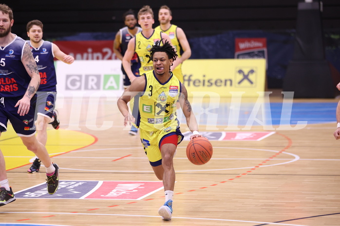 10.04.2023, Graz, Raiffeisen Sportpark Graz, Basketball Superliga 2022/23, 9. Qualifikationsrunde, UBSC Raiffeisen Graz vs. COLDAMARIS BBC Nord Dragonz
