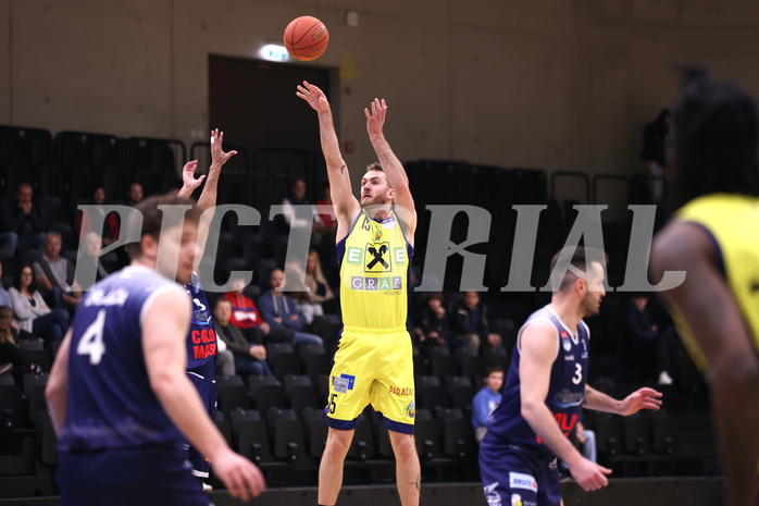 10.04.2023, Graz, Raiffeisen Sportpark Graz, Basketball Superliga 2022/23, 9. Qualifikationsrunde, UBSC Raiffeisen Graz vs. COLDAMARIS BBC Nord Dragonz